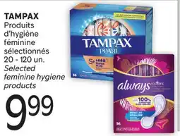 Brunet TAMPAX Produits d'hygiène féminine sélectionnés offer