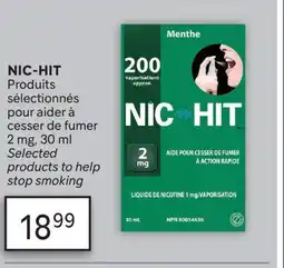 Brunet NIC-HIT Produits sélectionnés pour aider à cesser de fumer offer