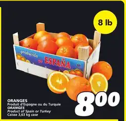IGA ORANGES offer