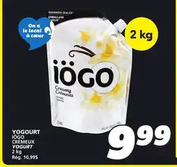 IGA IÖGO CRÉMEUX YOGURT offer