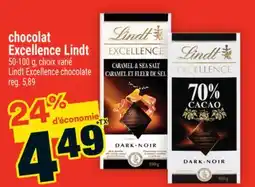 Super C CHOCOLAT EXCELLENCE LINDT | LINDT EXCELLENCE CHOCOLATE offer