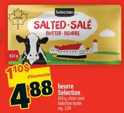 Super C BEURRE SELECTION | SELECTION BUTTER offer