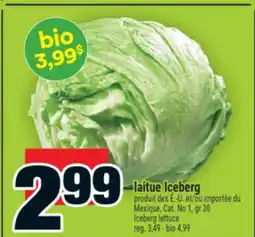 Super C LAITUE ICEBERG | ICEBERG LETTUCE offer