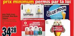 Super C bière StellaArtois, Archibald, BlueMoon, Sapporo | beer offer