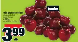 Super C TRÈS GROSSES CERISES | JUMBO CHERRIES offer
