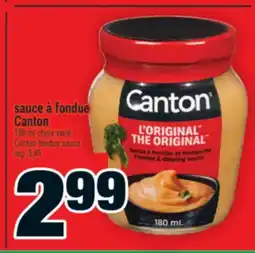 Super C sauce à fondue Canton | Canton fondue sauce offer