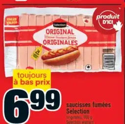 Super C SAUCISSES FUMÉES SELECTION | SELECTION WIENERS offer