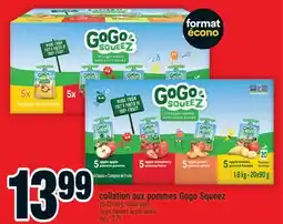 Super C COLLATION AUX POMMES GOGO SQUEEZ | GOGO SQUEEZ APPLE SNACK offer