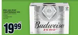 Super C bière sans alcool Labatt Budweiser zero | non-alcoholic beer offer