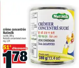 Super C CRÈME CONCENTRÉE NUTIMILK | NUTIMILK CONCENTRATED CREAM offer