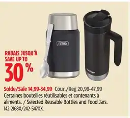 Canadian Tire Contigo Selected Reusable Bottles and Food Jars offer