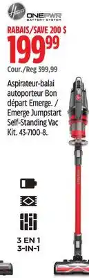 Canadian Tire Emerge Jumpstart Self-Standing Vac Kit offer