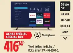 Canadian Tire Roku Smart TV offer