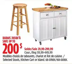 Canadian Tire Selected Stools, Kitchen Cart or Island offer