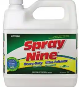 Canadian Tire Spray Nine Heavy-Duty Cleaner/Degreaser, 4L Jug offer