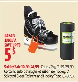Canadian Tire Selected Skate Trainers and Hockey Tape offer