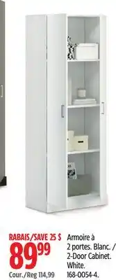 Canadian Tire 2-Door Cabinet. White offer