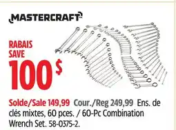 Canadian Tire 60-Pc Combination Wrench Set offer