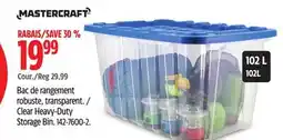 Canadian Tire Clear Heavy-Duty Storage Bin offer