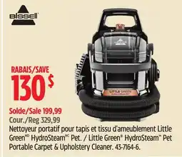 Canadian Tire Bissell Little Green HydroSteam Pet Portable Carpet & Upholstery Cleaner offer