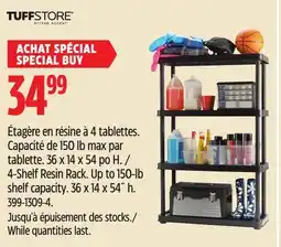 Canadian Tire TuffStore 4-Shelf Resin Rack offer