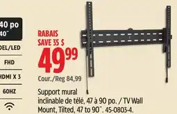 Canadian Tire TV Wall Mount, Tilted, 47 to 90˝ offer