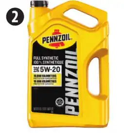 Canadian Tire Pennzoil Full Synthetic Motor Oil offer