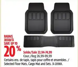Canadian Tire Selected Floor Mats, Cargo Mat and Sets offer
