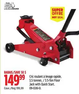 Canadian Tire Big Red 3.5-Ton Floor Jack with Quick Start offer