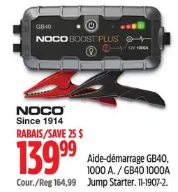 Canadian Tire GB40 1000A Jump Starter offer
