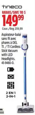 Canadian Tire TINECO T1 Cordless Stick Vacuum with LED Headlights offer