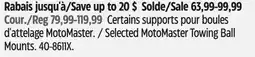 Canadian Tire Selected MotoMaster Towing Ball Mounts offer