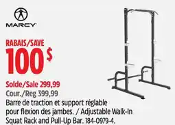 Canadian Tire Adjustable Walk-In Squat Rack and Pull-Up Bar offer