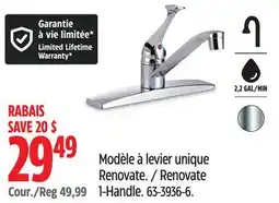Canadian Tire Renovate 1-Handle offer