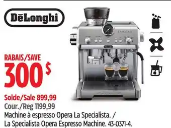 Canadian Tire La Specialista Opera Espresso Machine offer