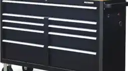 Canadian Tire 56˝ 9-Drawer Cabinet with Built-In Power Bar with USB. Up to 2000-lb caster capacity offer