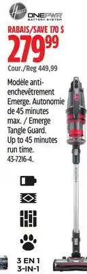 Canadian Tire Emerge Tangle Guard. Up to 45 minutes run time offer