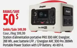Canadian Tire Energizer ARC 300 Pro 288Wh Portable Power Station with LFP Battery offer