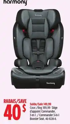 Canadian Tire Harmony Commander 3-in-1 Booster Seat offer