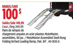 Canadian Tire MotoMaster Assembled Steel-Rung Folding Arched Loading Ramp, Pair, 84 offer