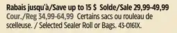 Canadian Tire Selected Sealer Roll or Bags offer