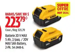 Canadian Tire 20V MAX 5Ah Battery offer