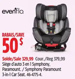 Canadian Tire Symphony Paramount 3-in-1 Car Seat offer