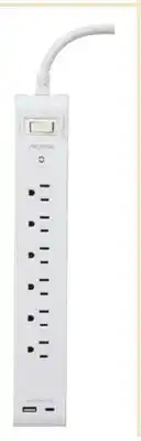 Canadian Tire 6-Outlet Power Bar with USB-A and USB-C offer