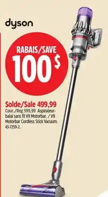 Canadian Tire DYSON V9 Motorbar Cordless Stick Vacuum offer