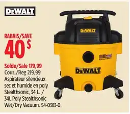 Canadian Tire 34L Poly Stealthsonic Wet/Dry Vacuum offer