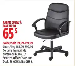 Canadian Tire For Living Selected Office Chairs and Desk offer