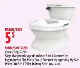 Canadian Tire Summer by Ingenuity My Size Potty Pro 2-in-1 Toilet Training Seat offer