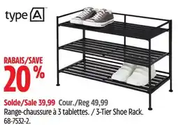 Canadian Tire 3-Tier Shoe Rack offer