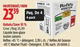 Canadian Tire Reflex All-Season -45°C Washer Fluid + Detergent offer